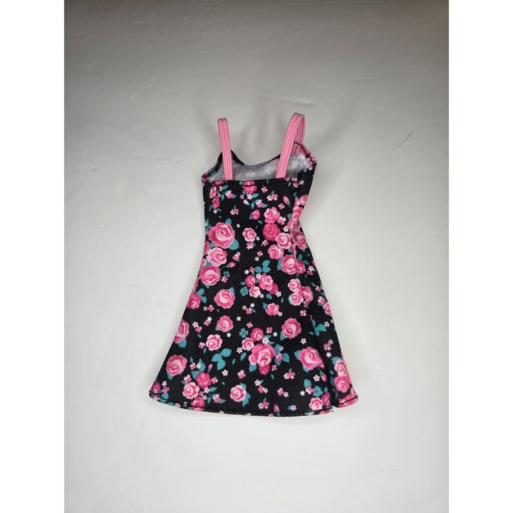 Barbie Doll Clothes Summer Dress Straps Flower Design Fashion